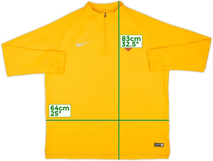 2018-19 Roma Nike 1/4 Zip Drill Top - 6/10 - (XXL)