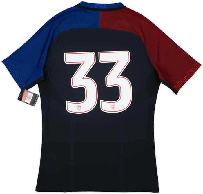 2016-17 USA Player Issue Away Shirt #33 (L)