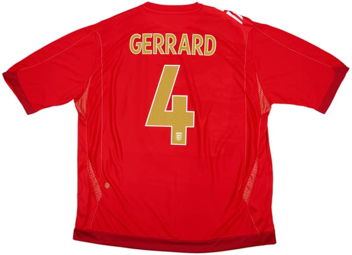 2006-08 England Away Shirt Gerrard #4 (3XL)