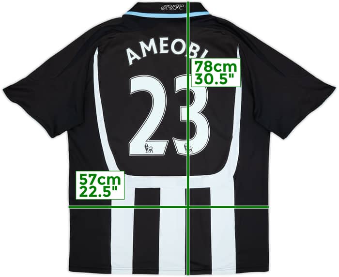 2007-09 Newcastle Home Shirt Ameobi #23 - 7/10 - (L)