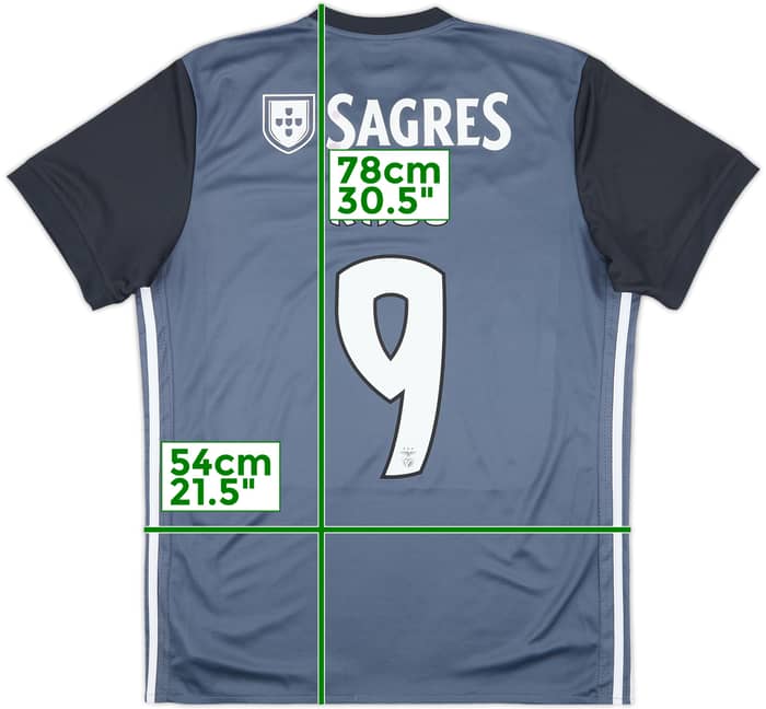 2017-18 Benfica Away Shirt Raul #9 - 7/10 - (L)