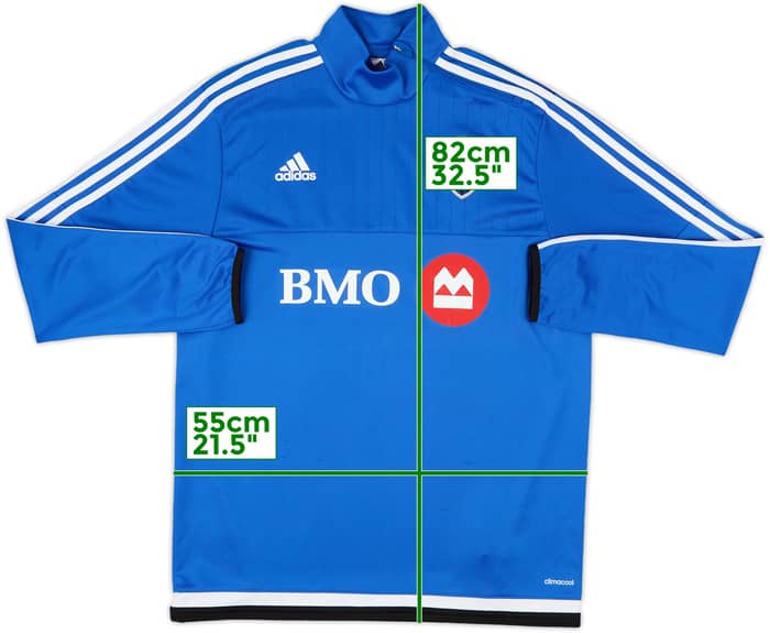 2014-15 Montreal Impact adidas 1/4 Zip Drill Top - 9/10 - (L)