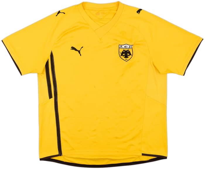 2009-10 AEK Athens Home Shirt - 7/10 - (L)
