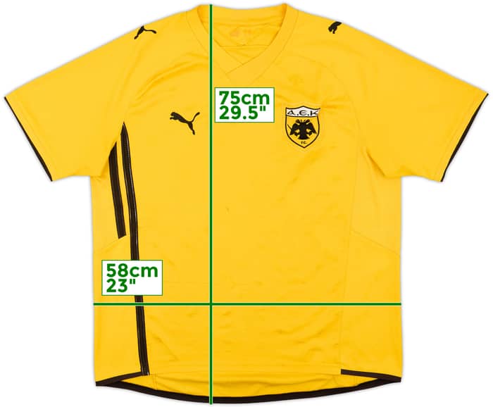 2009-10 AEK Athens Home Shirt - 7/10 - (L)