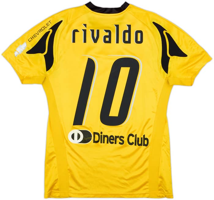 2007-08 AEK Athens Home Shirt Rivaldo #10 - 5/10 - (M)