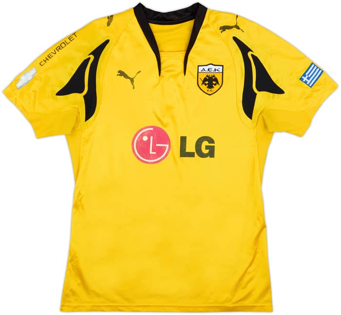 2007-08 AEK Athens Home Shirt Rivaldo #10 - 5/10 - (M)