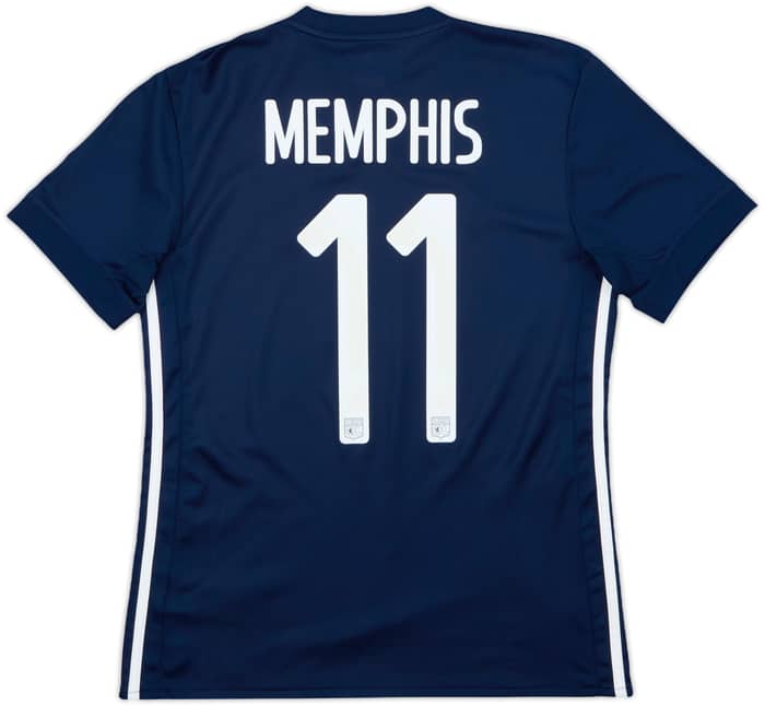 2017-18 Lyon Away Shirt Memphis #11 - 10/10 - (S)
