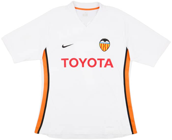 2006-07 Valencia Home Shirt David Villa #7 - 8/10 - (L)