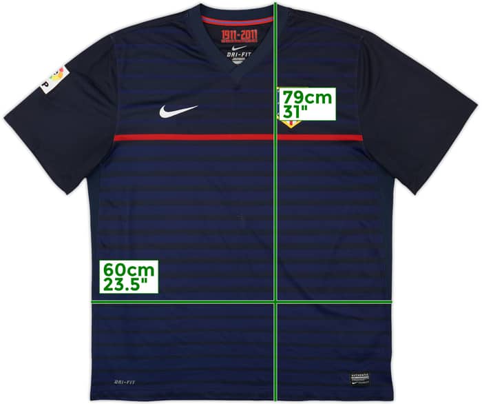 2011-12 Atletico Madrid Away Shirt - 7/10 - (XL)