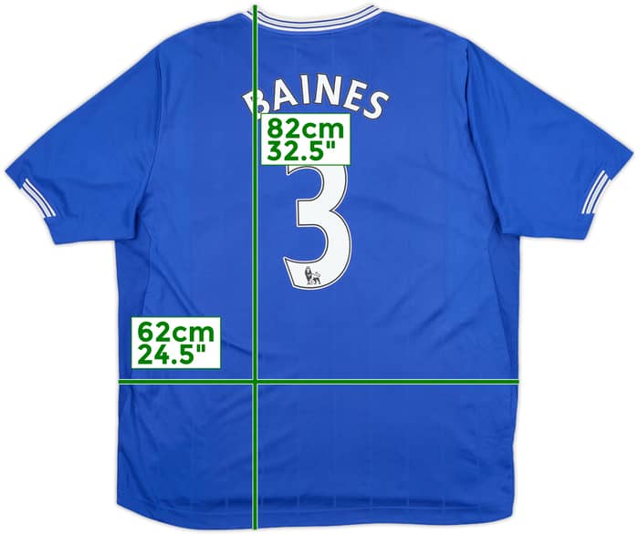 2009-10 Everton Home Shirt Baines #3 - 7/10 - (XL)