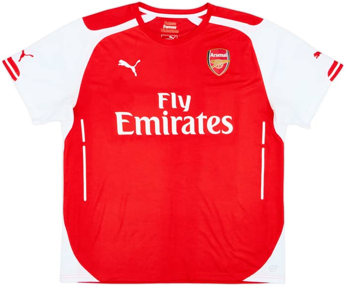 2014-15 Arsenal Home Shirt Arteta #8 - 8/10 - (XL)