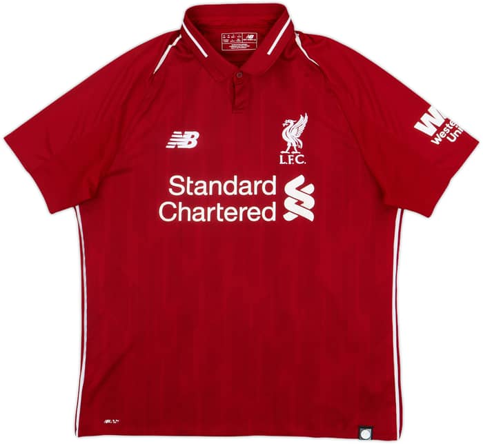 2018-19 Liverpool Home Shirt Virgil #4 - 6/10 - (M)