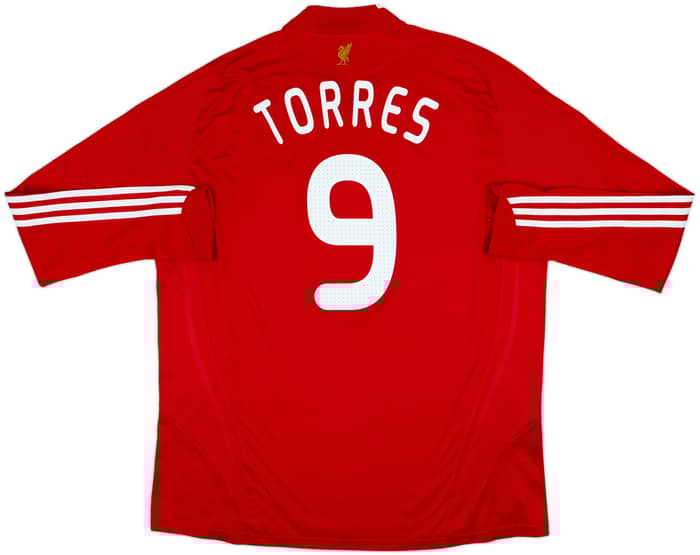 2008-10 Liverpool Home L/S Shirt Torres #9 - 8/10 - (XXL)