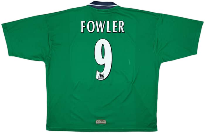 1999-00 Liverpool Away Shirt Fowler #9 - 6/10 - (XXL)