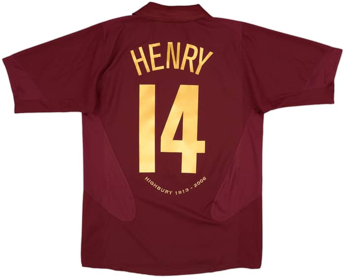 2005-06 Arsenal Home Shirt Henry #14 - 10/10 - (M)