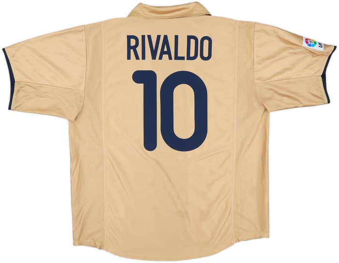 2001-03 Barcelona Away Shirt Rivaldo #10 - 8/10 - (XL)