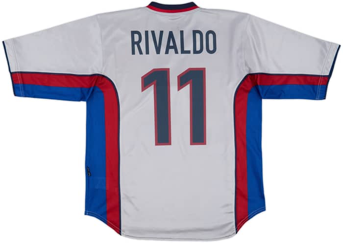 1998-01 Barcelona Away Shirt Rivaldo #11 - 8/10 - (L)