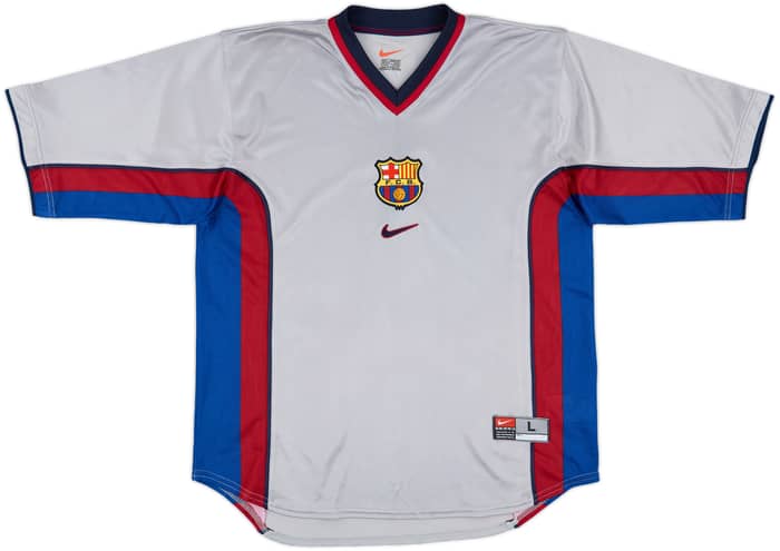 1998-01 Barcelona Away Shirt Rivaldo #11 - 8/10 - (L)