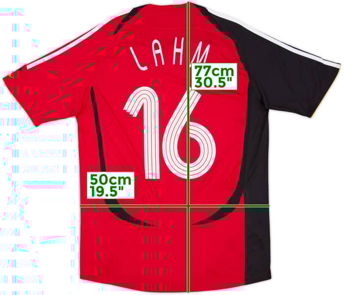 Camiseta de visitante de Alemania 2005-07 Lahm #16 - 8/10 - (M)