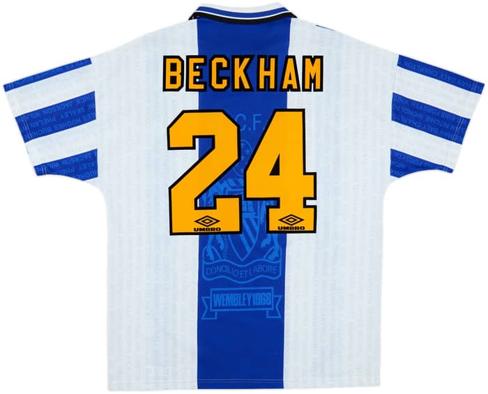1994-96 Manchester United Third Shirt Beckham #24 - 9/10 - (XL)