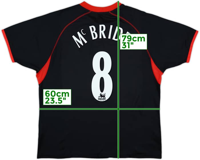 2003-04 Fulham Away Shirt Mcbride #8 - 9/10 - (XL)