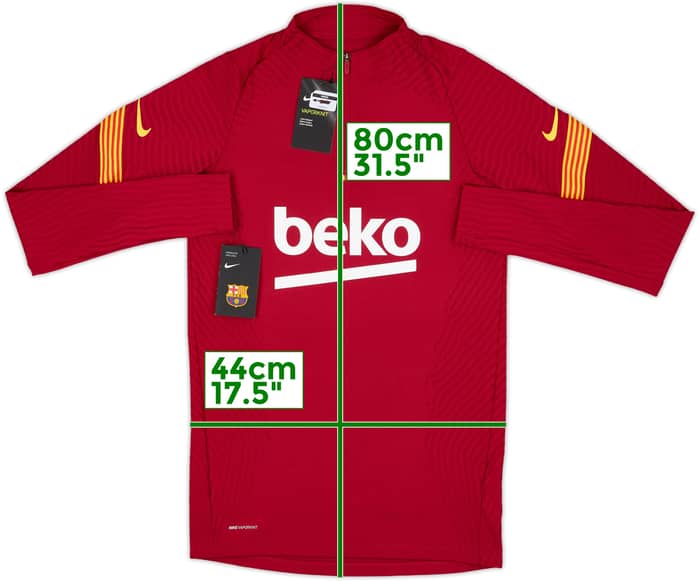 2020-21 Barcelona Nike Vaporknit 1/4 Zip Training Top (S)