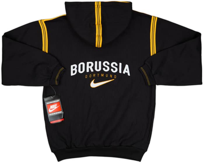 1998-00 Borussia Dortmund Nike 1/4 Zip Hooded Sweat Top (S)