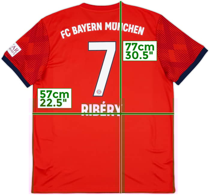2018-19 Bayern Munich Home Shirt Ribery #7 (L)