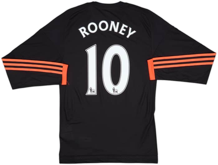 2015-16 Manchester United Authentic Third L/S Shirt Rooney #10 (S)