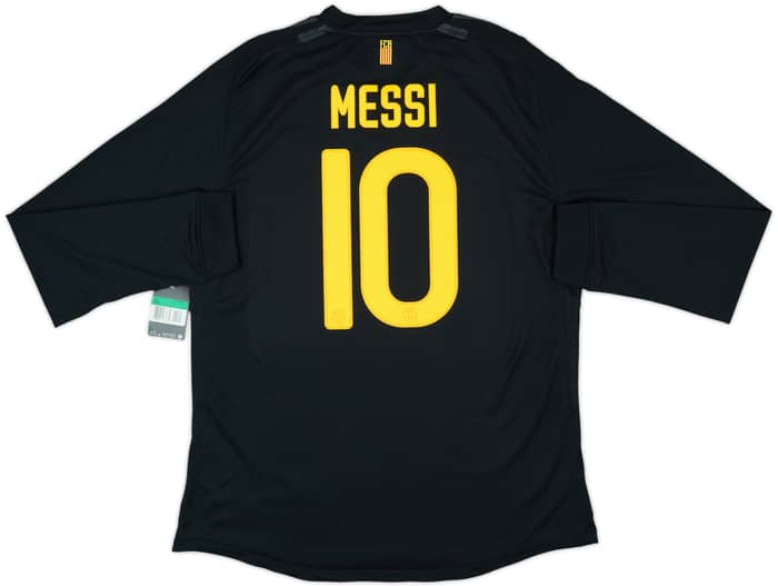 2011-12 Barcelona Player Issue Away L/S Shirt Messi #10 (XL)