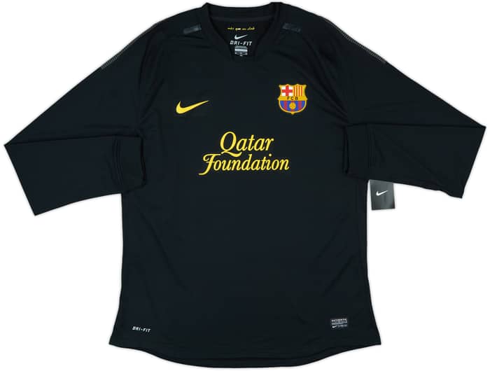 2011-12 Barcelona Player Issue Away L/S Shirt Messi #10 (XL)