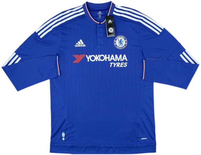 2015-16 Chelsea Player Issue Home L/S Shirt Hazard #10 (L/XL)