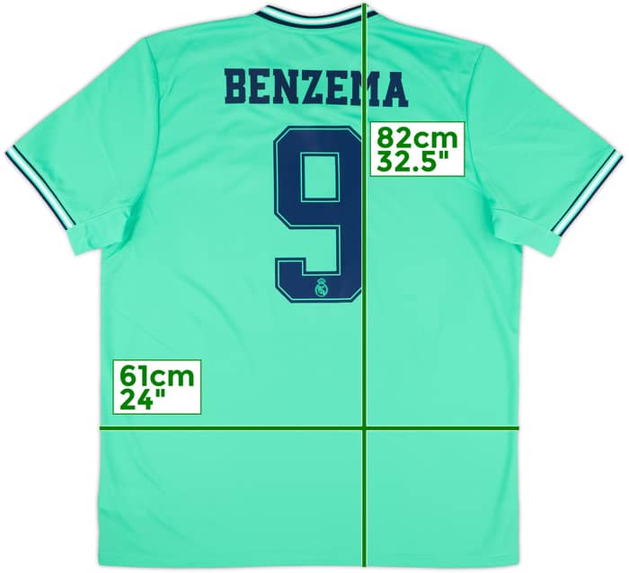 2019-20 Real Madrid Third Shirt Benzema #9 (XL)