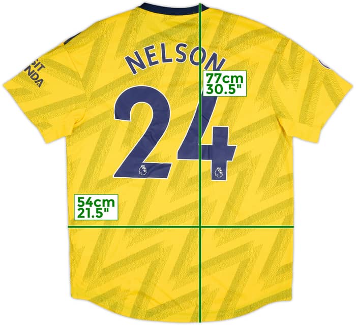 2019-20 Arsenal Authentic Away Shirt Nelson #24 (L)