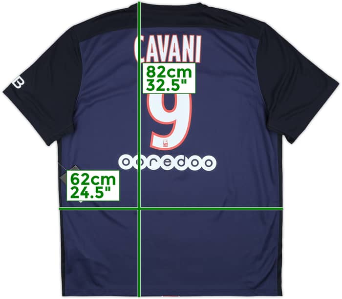 2015-16 Paris Saint-Germain Home Shirt Cavani #9 (XL)