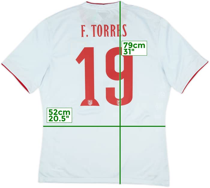 2014-15 Atletico Madrid Player Issue Away Shirt F.Torres #19 (XL)