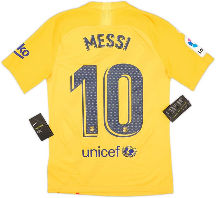 2019-20 Barcelona 'Senyera' Authentic Fourth Shirt Messi #10 (S)