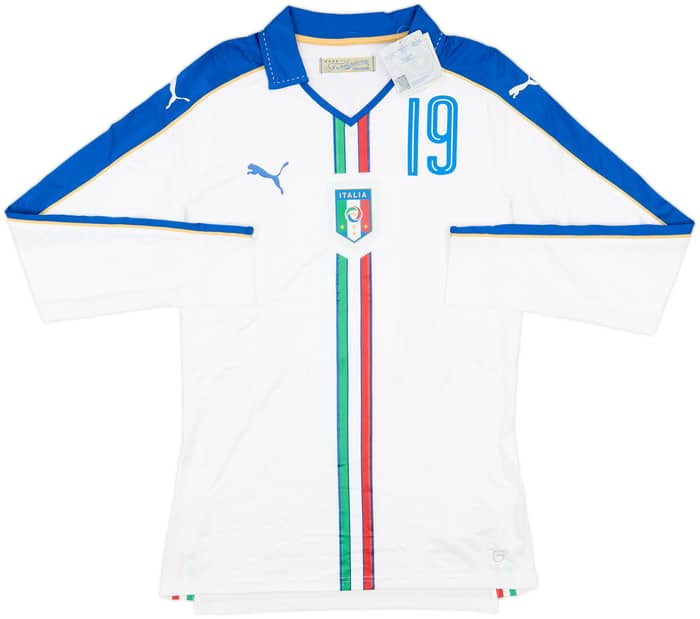 2016-17 Italy Player Issue Away L/S Shirt Bonucci #19 (XL)