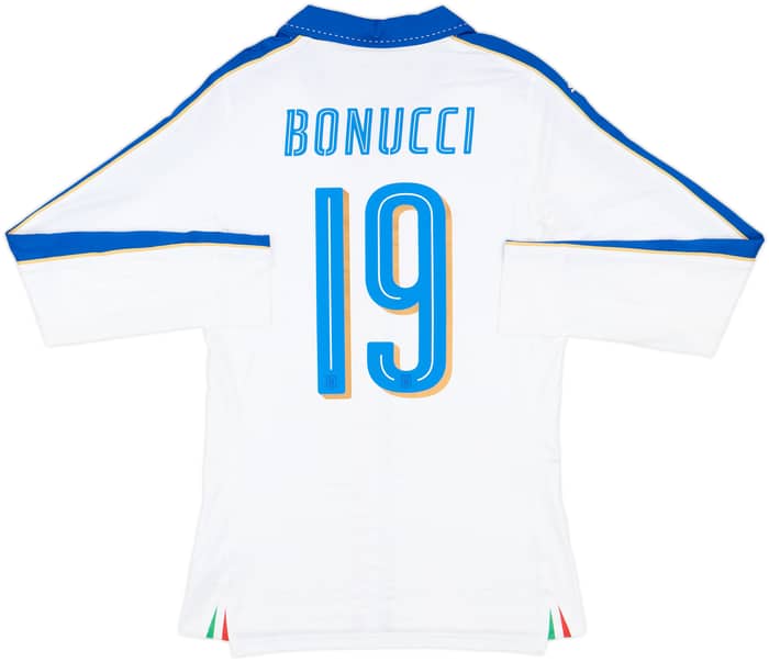 2016-17 Italy Player Issue Away L/S Shirt Bonucci #19 (L)