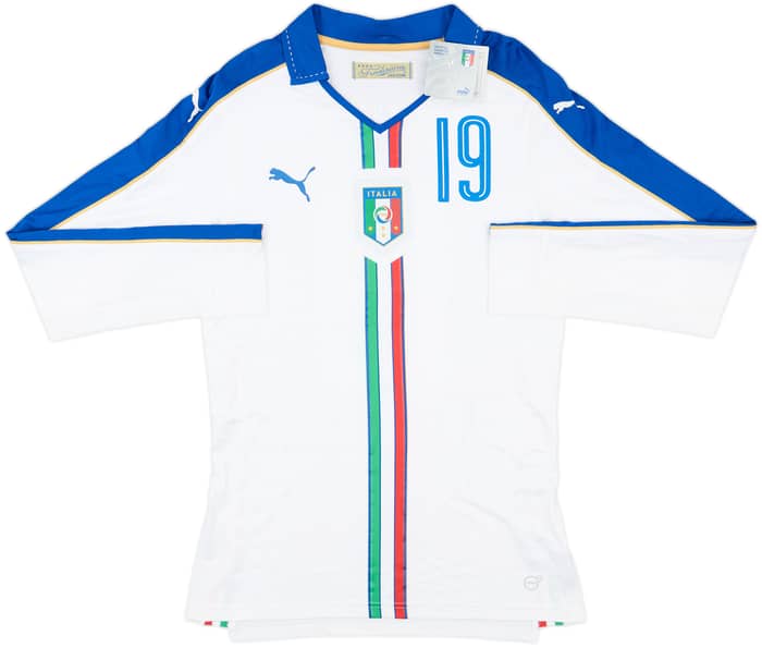 2016-17 Italy Player Issue Away L/S Shirt Bonucci #19 (L)