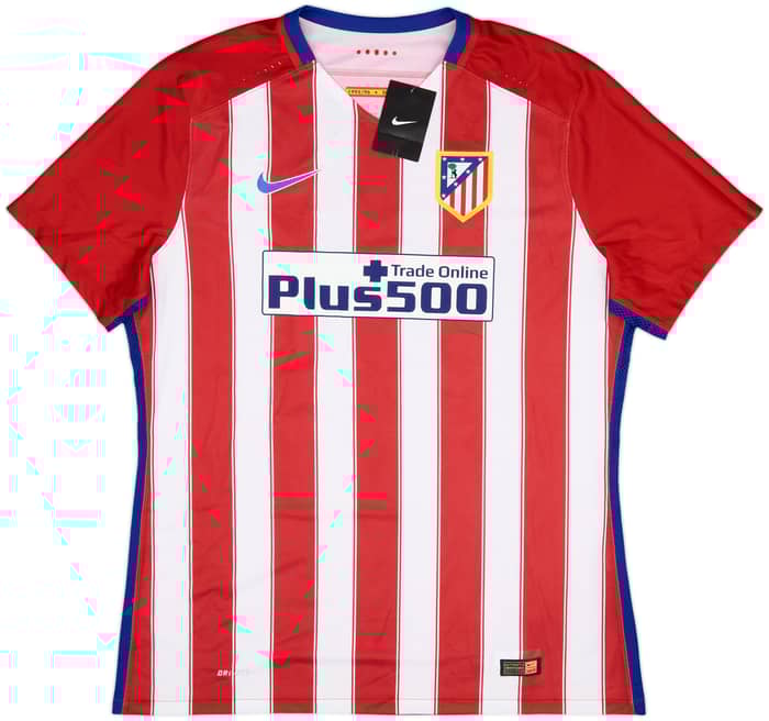 2015-16 Atletico Madrid Player Issue Home Shirt Jesus Gamez #18 (XL)