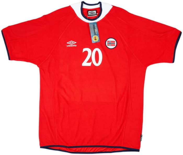 2000-02 Norway Home Shirt Solskjaer #20 (XL)