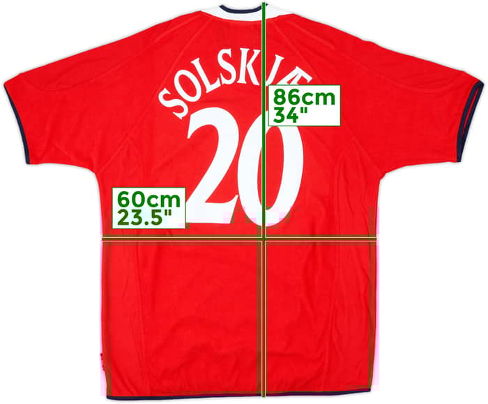 2000-02 Norway Home Shirt Solskjaer #20 (XL)