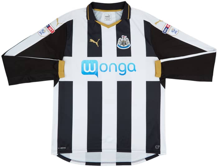 2016-17 Newcastle Home L/S Shirt Shelvey #12 - 10/10 - (XXL)