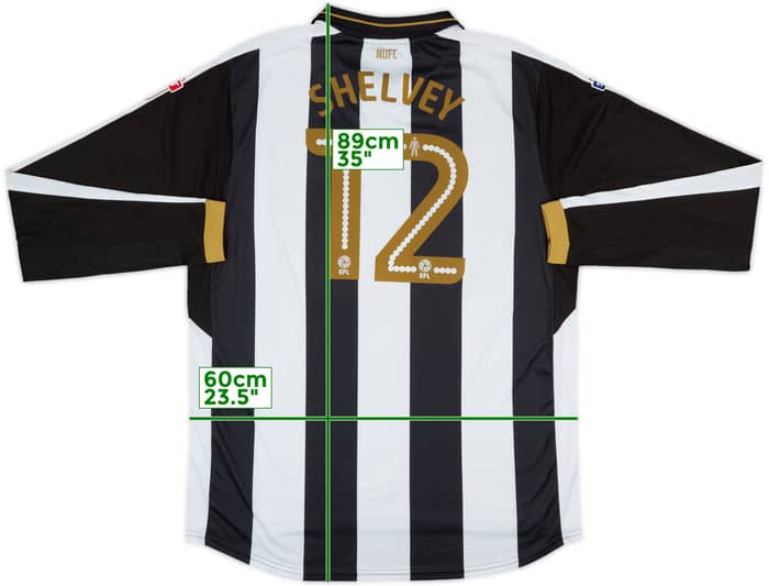2016-17 Newcastle Home L/S Shirt Shelvey #12 - 10/10 - (XXL)