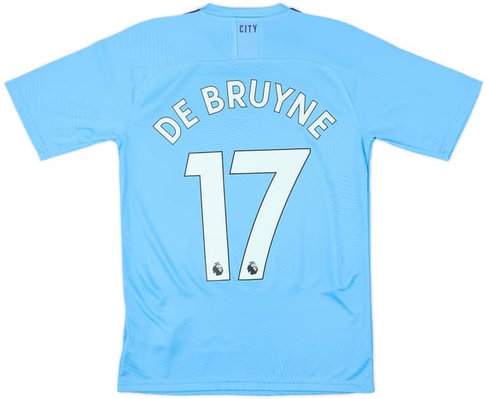 2019-20 Manchester City Authentic Home Shirt De Bruyne #17 (S)