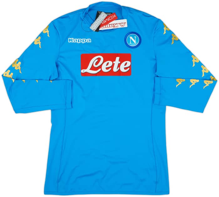 2016-17 Napoli Authentic Home L/S Shirt Callejon #7 (XL)