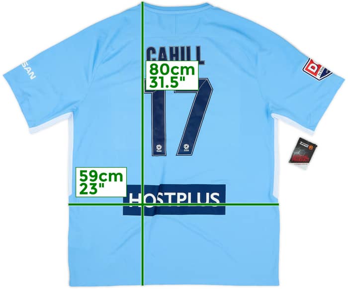 2017-18 Melbourne City Home Shirt Cahill #17 (XL)