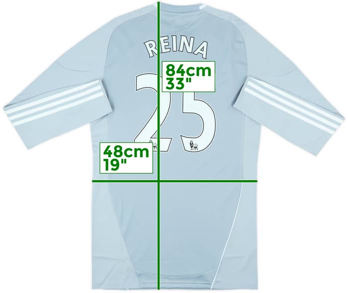 2010-12 Liverpool Player Issue TechFit GK Shirt Reina #25 (XL)