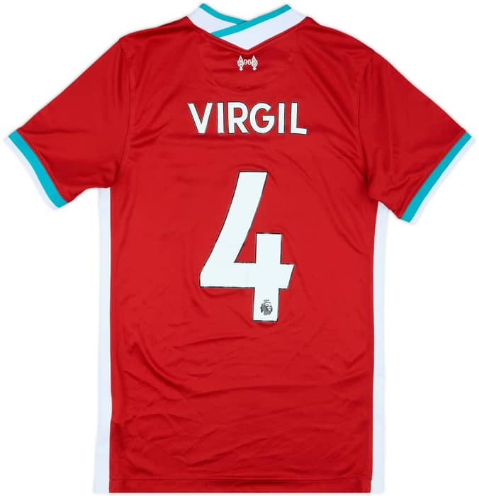 2020-21 Liverpool Home Shirt Virgil #4 - 7/10 - (S)